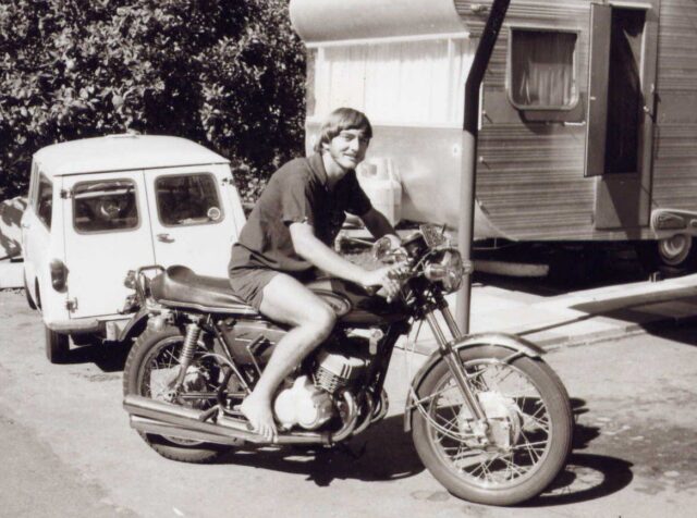 Bruce on bike