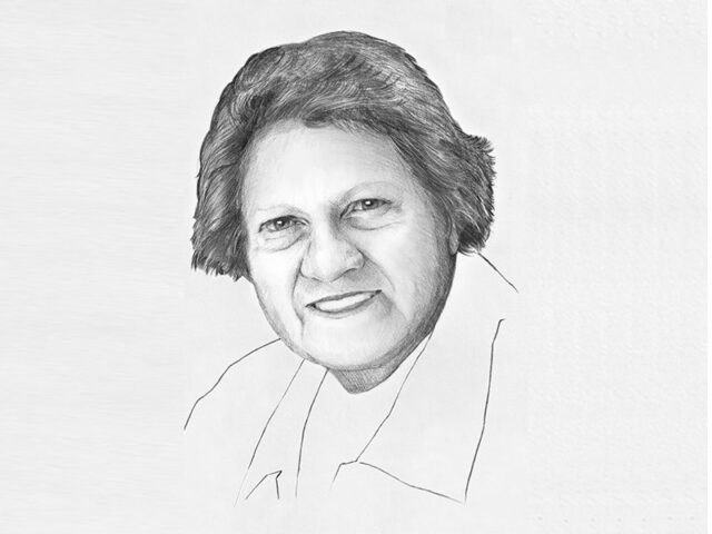 Sketch of Joan Winch