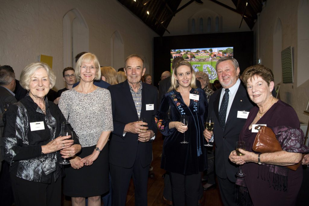 Emeritus Professor Jo Barker, Vice Chancellor Deborah Terry, David Waddell, Amy Mogridge, Emeritus Professor Laurie Hegvold and Emeritus Professor Margaret Nowak at Curtin's History-Makers Event